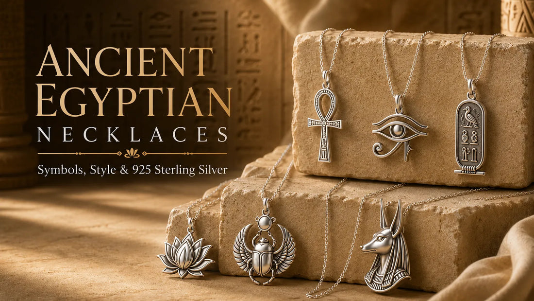 Ancient Egyptian Necklaces in 925 Sterling Silver