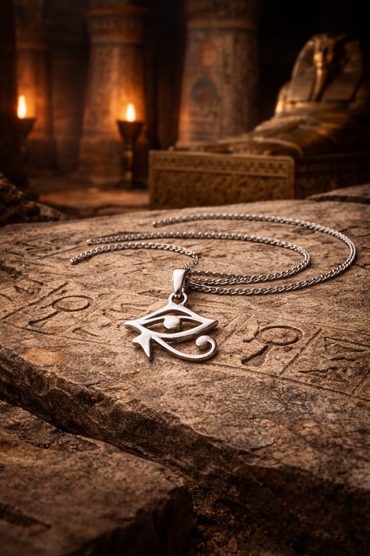 Eye of Horus Necklace - 925 Sterling Silver