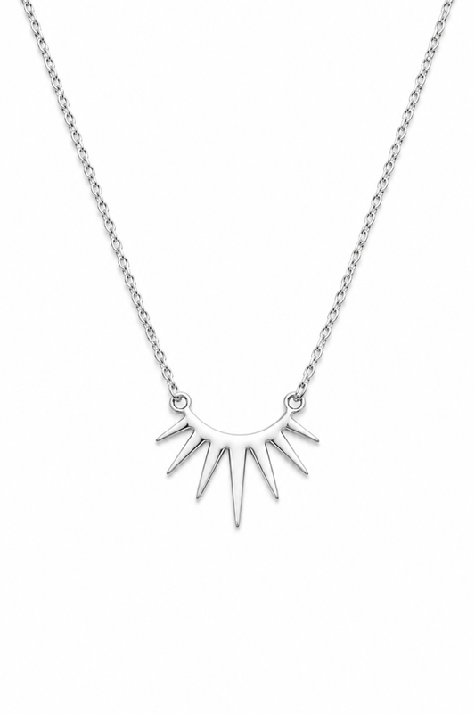 Aten Sun Disk Necklace – 925 Sterling Silver