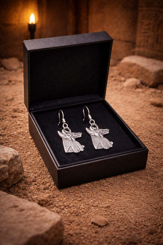 Anubis Earrings - 925 Sterling Silver
