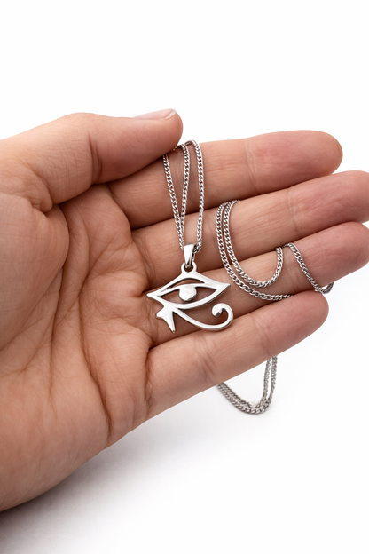 Eye of Horus Necklace - 925 Sterling Silver