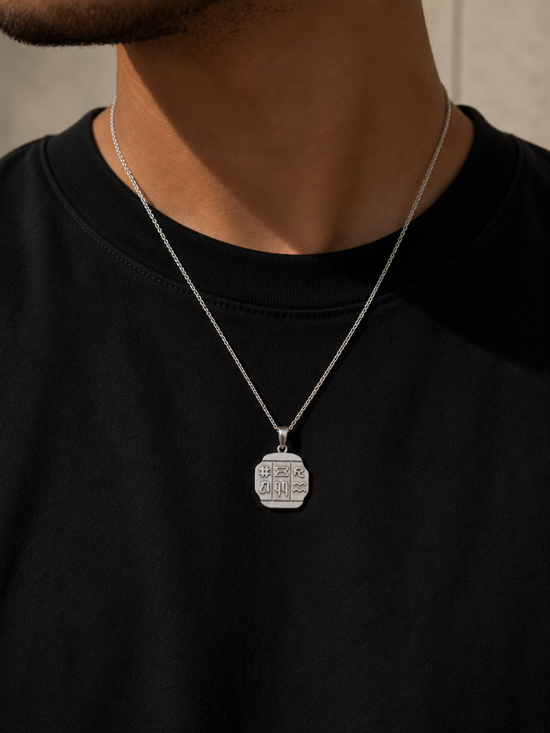 Personalized Rosetta Stone Cartouche Necklace | Your Name in Ancient Egyptian Hieroglyphs