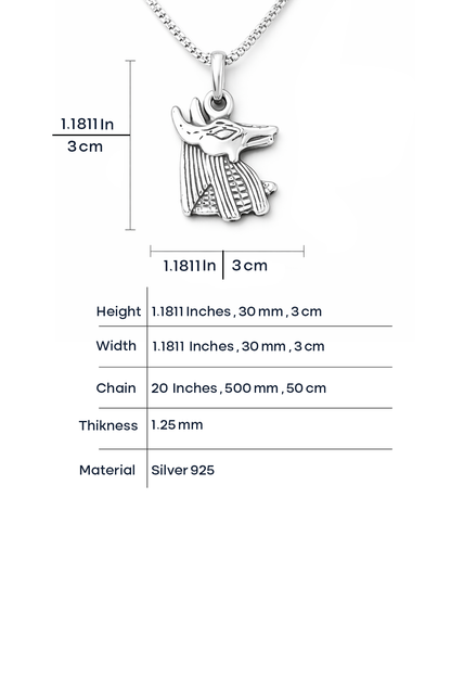 Anubis Necklace - 925 Sterling Silver