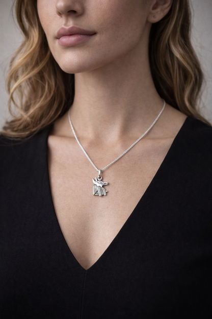Anubis Necklace - 925 Sterling Silver