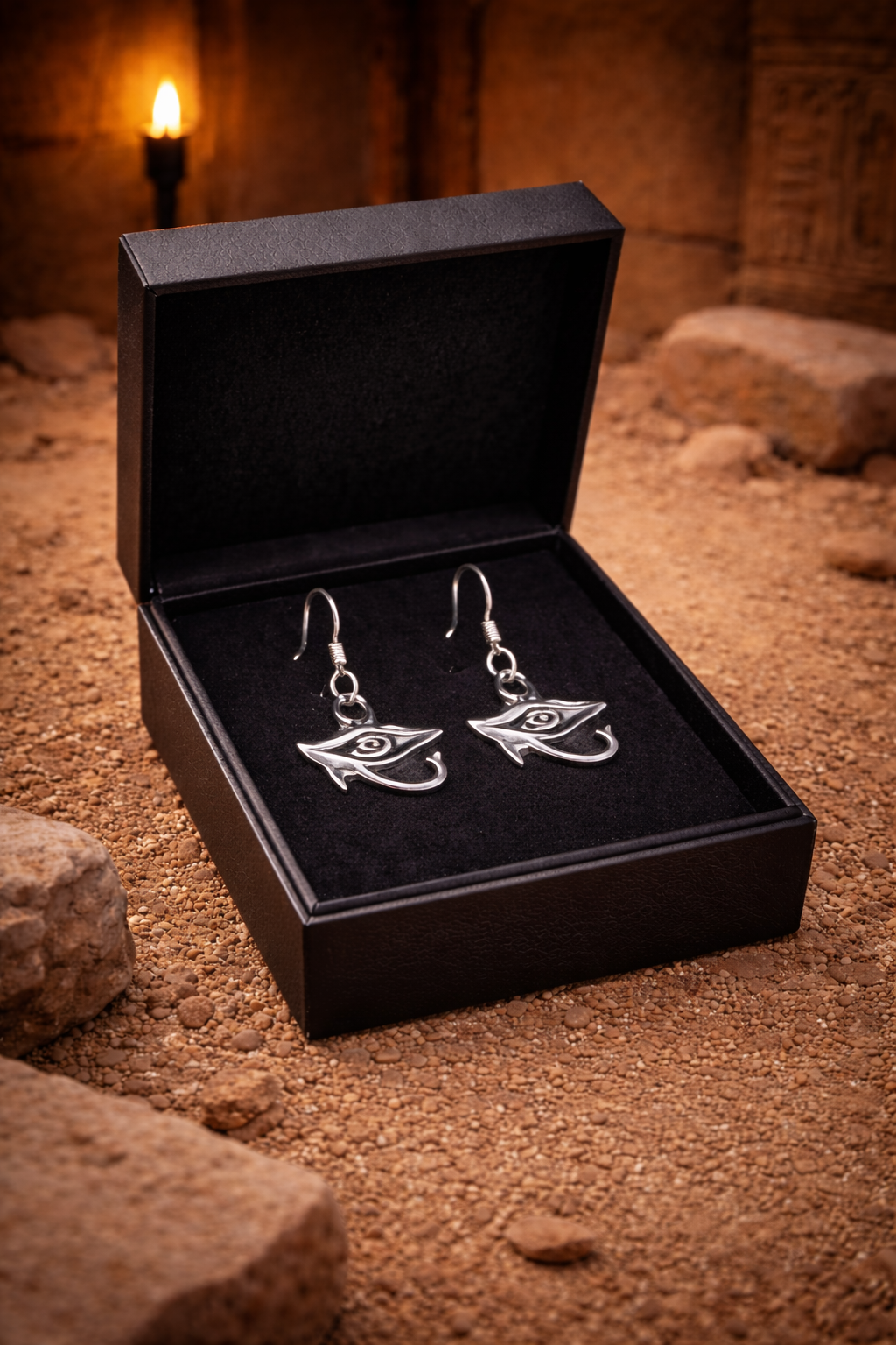Eye of Horus Earrings - 925 Sterling Silver