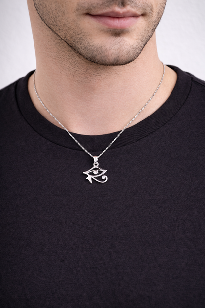 Eye of Horus Necklace - 925 Sterling Silver