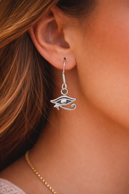 Eye of Horus Earrings - 925 Sterling Silver